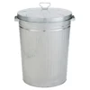 Homebase Galvanised Steel Outdoor Bin With Lid - 85L -Flymo Sales Store 12884722 3954843941311658