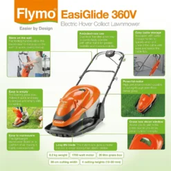 Flymo 1800W EasiGlide Electric Hover Lawn Mower - 36cm -Flymo Sales Store 12885898 1874843592684055