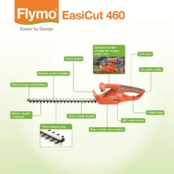 Flymo Easicut 460 Electric Hedge Trimmer - 45cm -Flymo Sales Store 12885913 5754843593157071