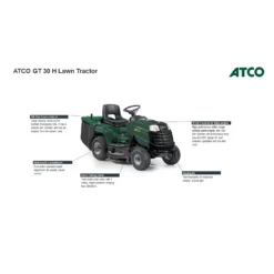 Atco 432cc GT 30H Petrol Lawn Tractor - 84cm -Flymo Sales Store 13486584 4334929342317106